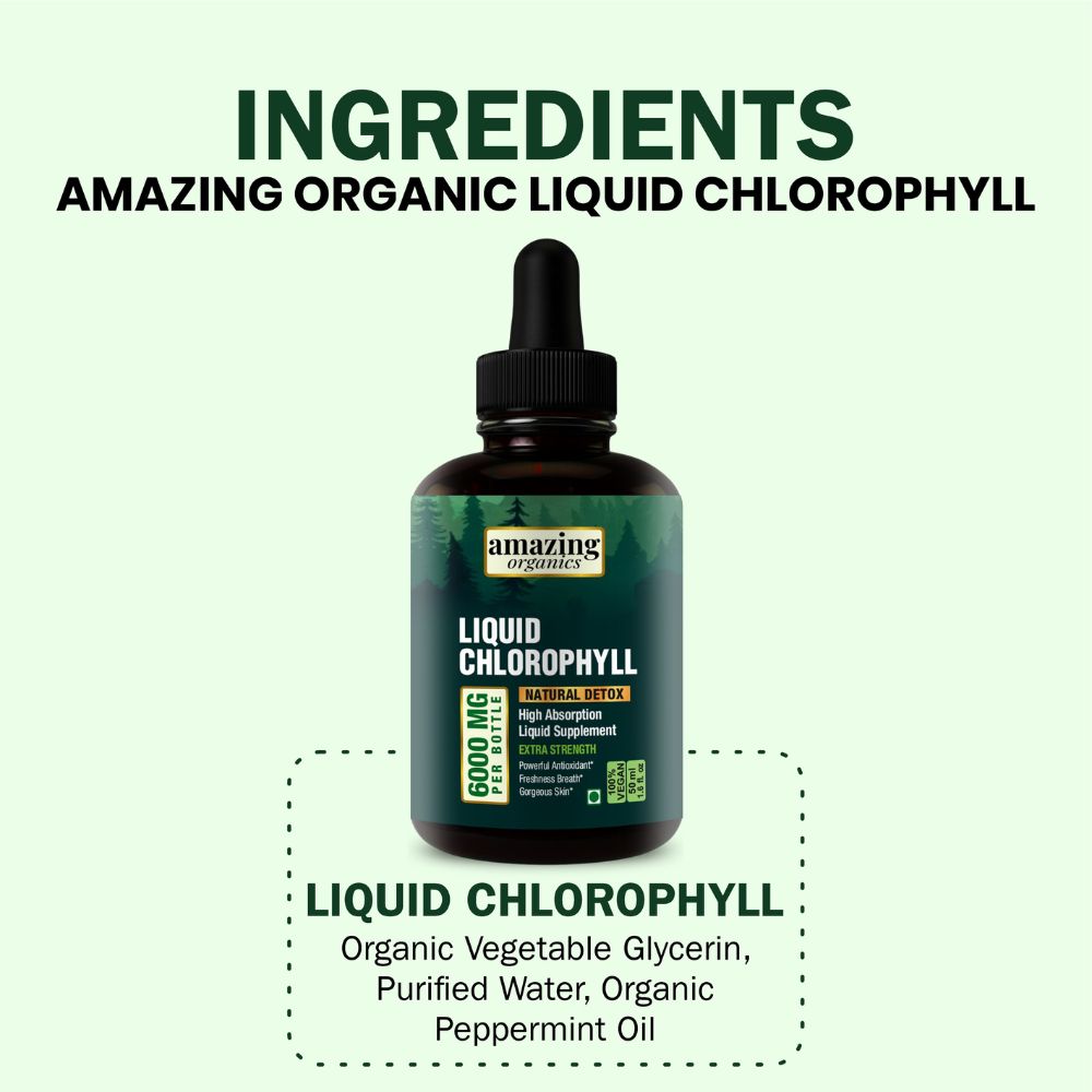 Liquid Chlorophyll Drops - Organic Chlorophyll