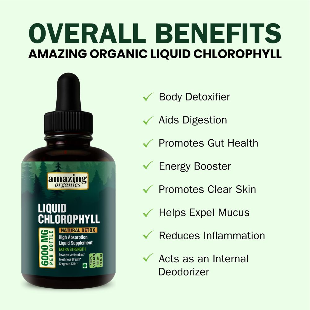 Liquid Chlorophyll Drops - Organic Chlorophyll