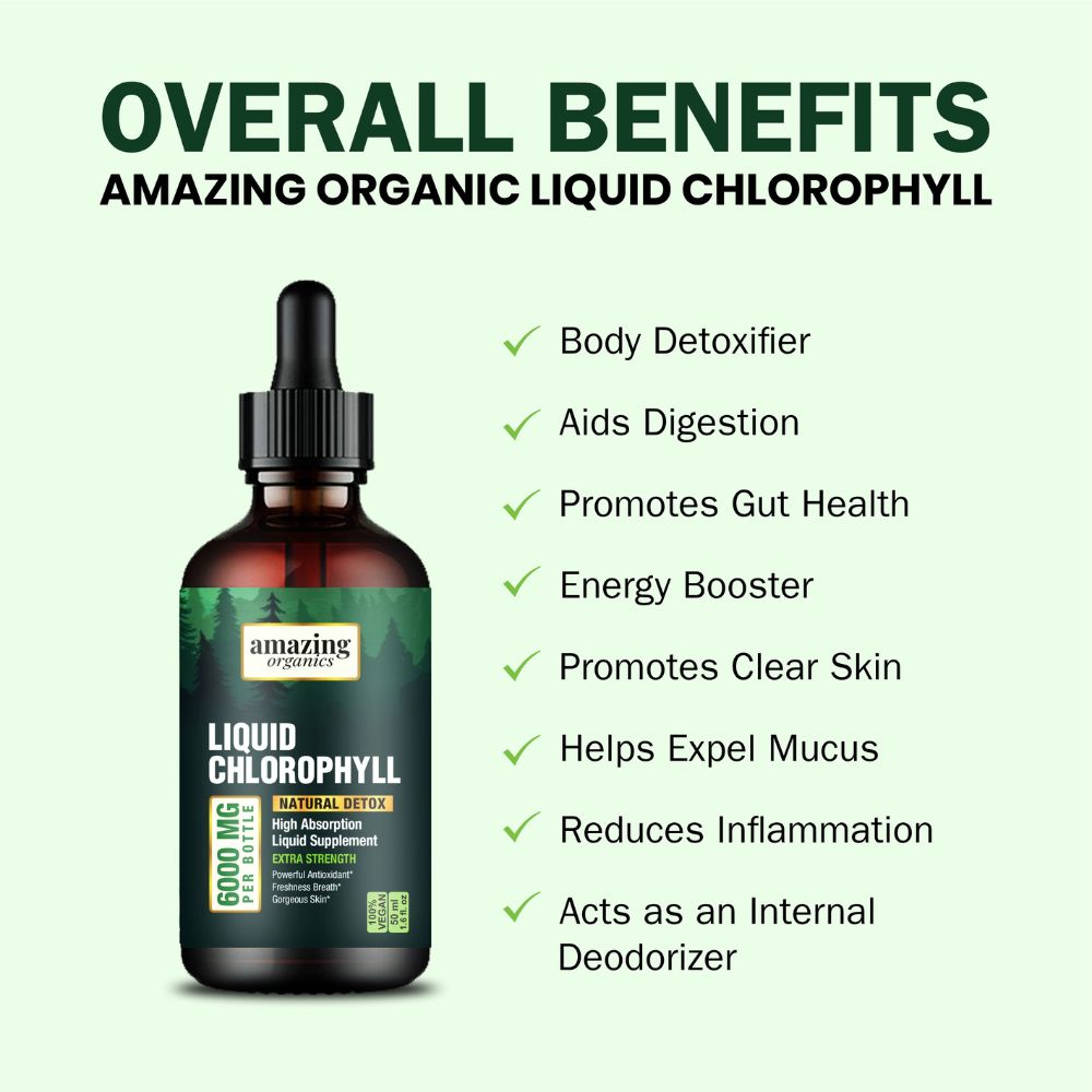 Liquid Chlorophyll Drops - Organic Chlorophyll