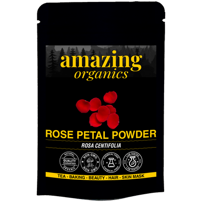 Organic Rose Petal Powder for Skin, Hair & Health | Chemical Free | GMO free