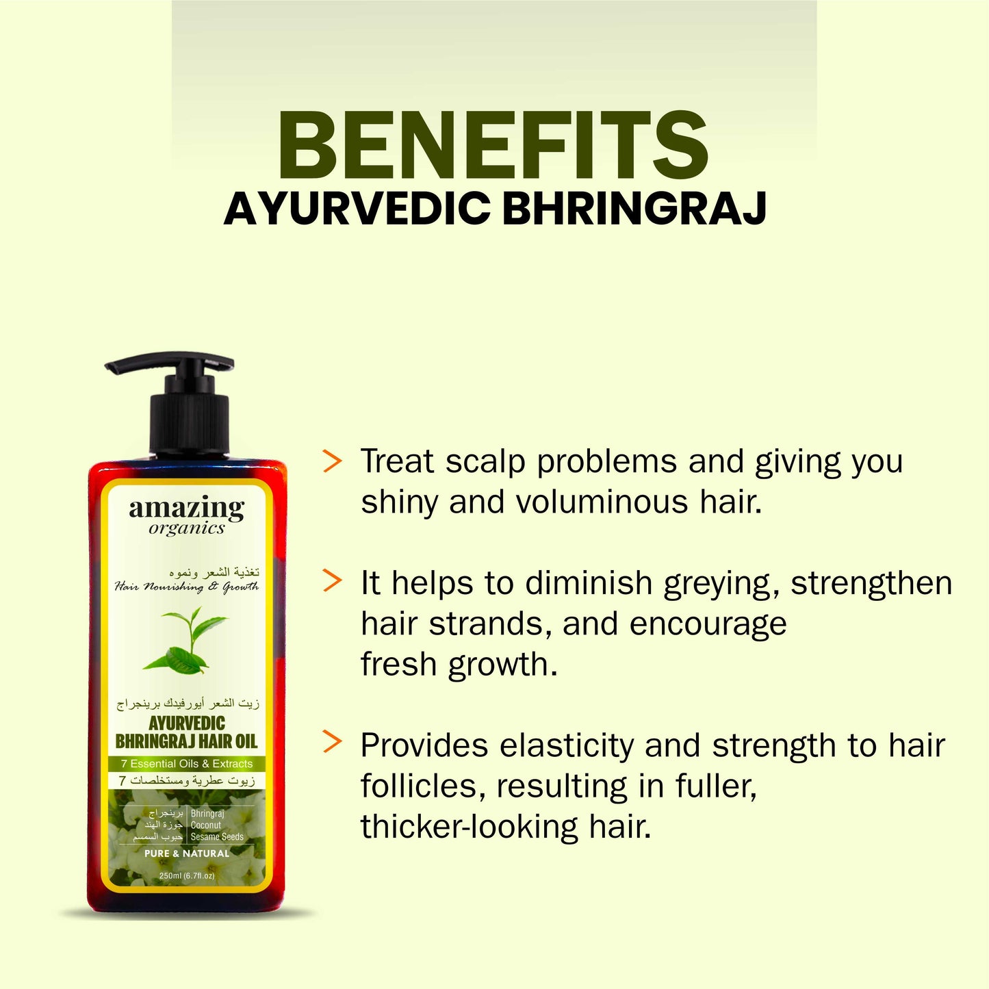 Pure Bhringraj Oil for Hair Growth