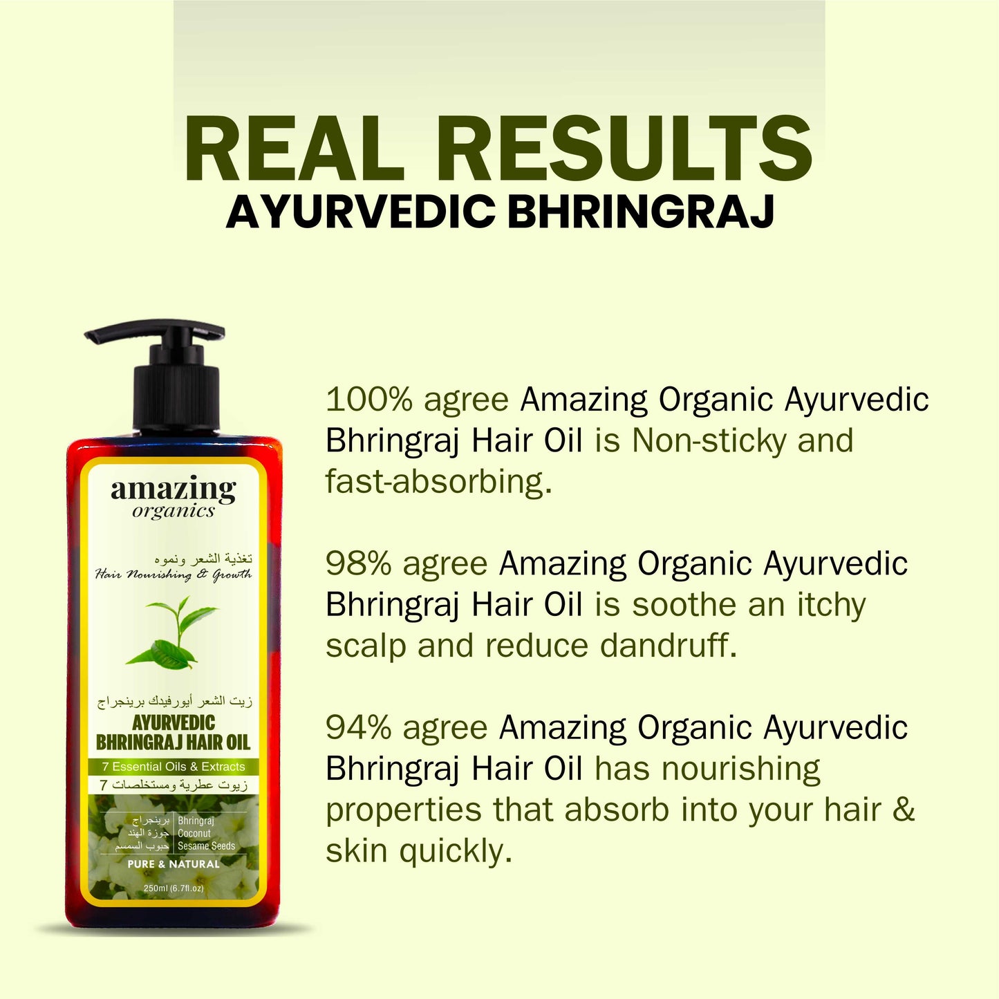 Pure Bhringraj Oil for Hair Growth