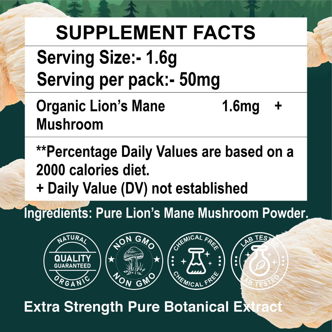 Lion's Mane Mushroom  Powder