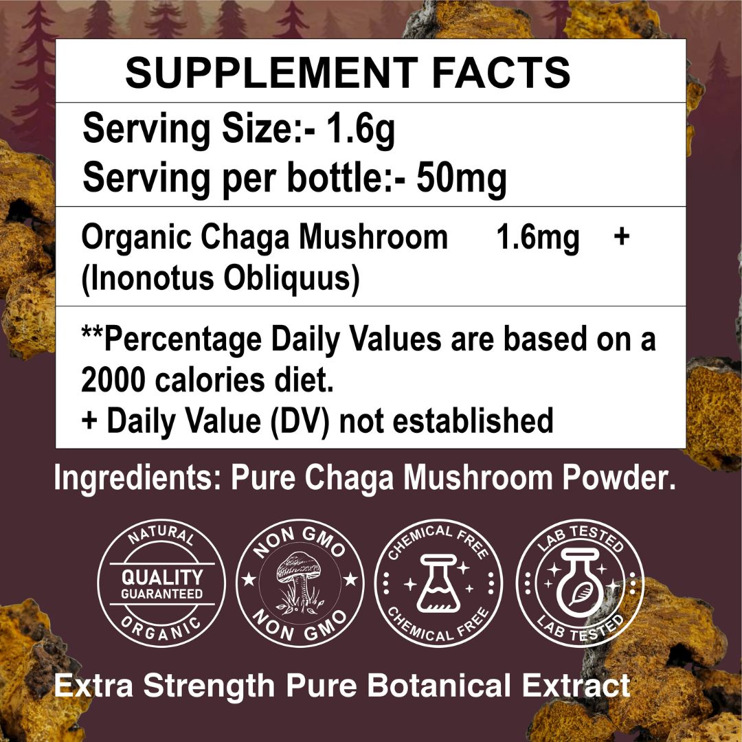 Chaga Mushroom Powder