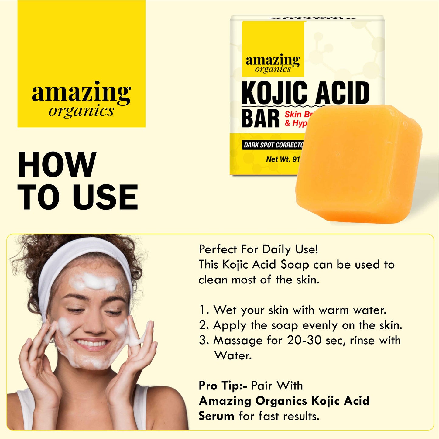 Kojic Acid Bar - Skin Brightening