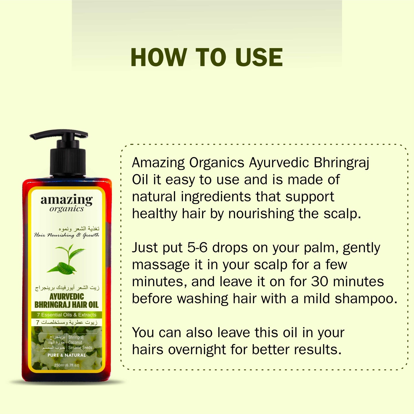 Pure Bhringraj Oil for Hair Growth