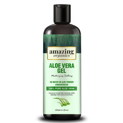 Aloe Vera Gel for Face & Body - 200ml - amazing organics