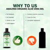 Aloe Vera Gel for Face & Body - 200ml - amazing organics