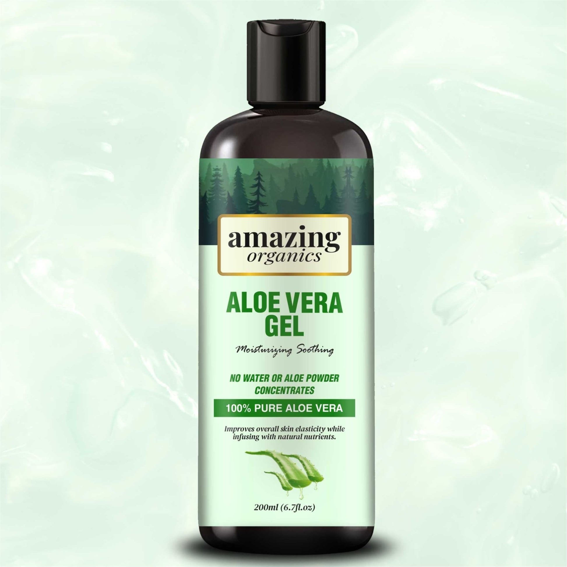 Aloe Vera Gel for Face & Body - 200ml - amazing organics