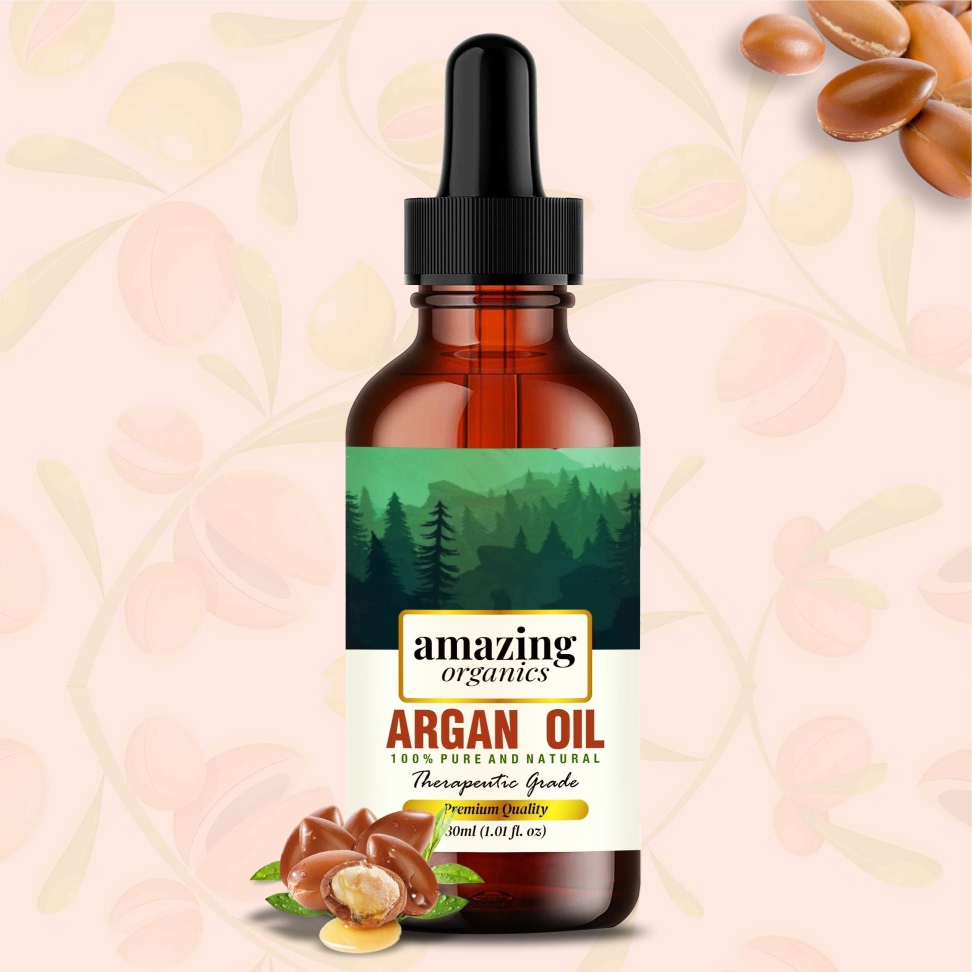 Argan Oil - Pure & Organic for Hair & Skin - amazing organics