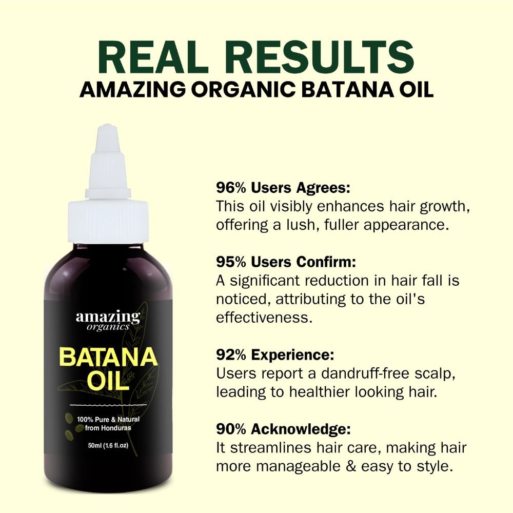 Batana Oil For Hair Growth- 50ml (1.7fl.oz) - amazing organics