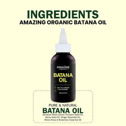 Batana Oil For Hair Growth- 50ml (1.7fl.oz) - amazing organics