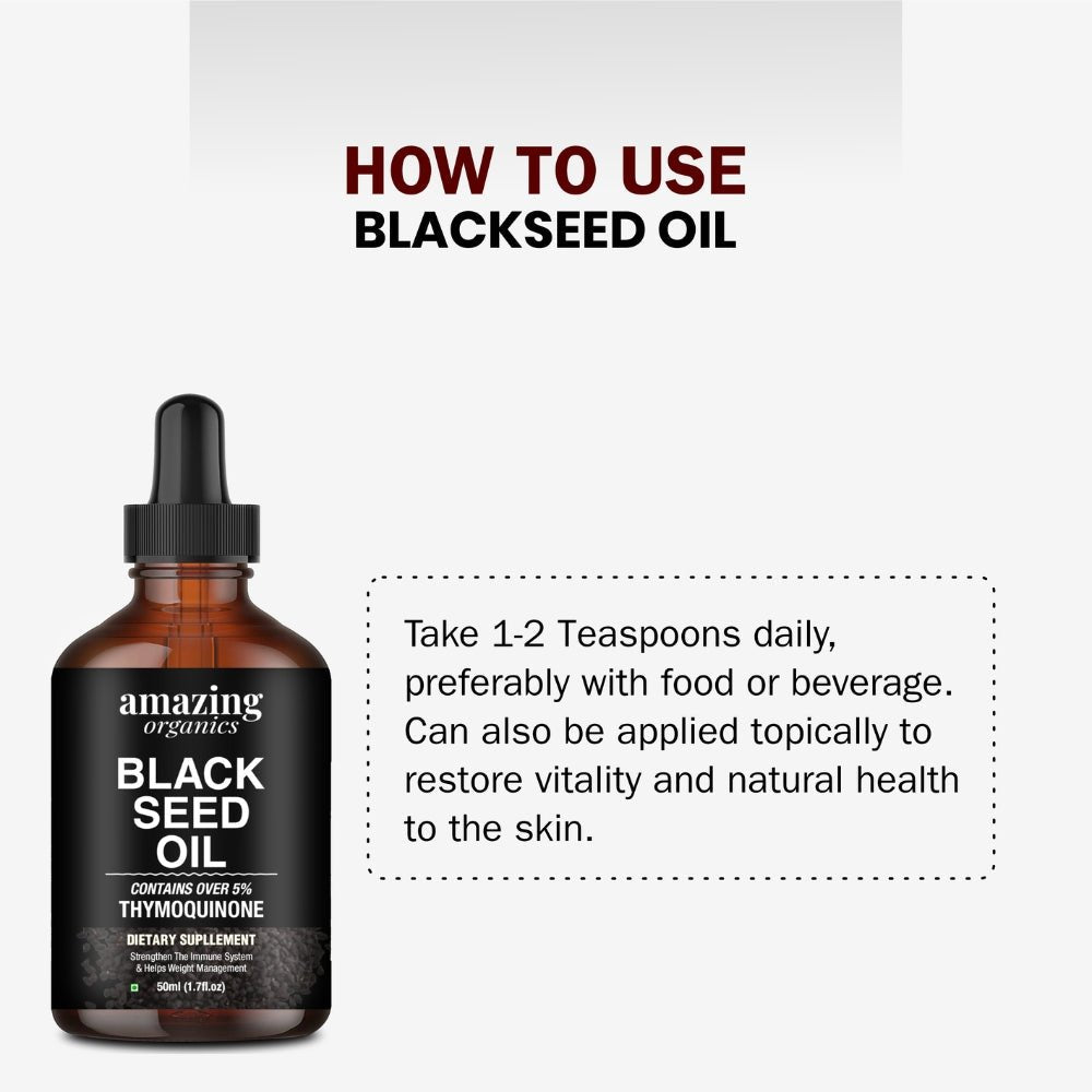 Black Seed Oil - 50ml (1.7fl.oz) - amazing organics