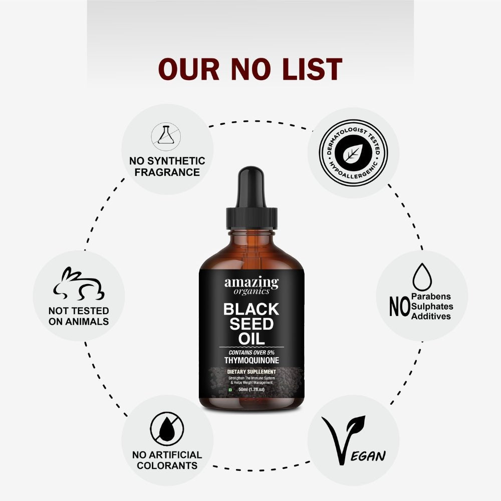 Black Seed Oil - 50ml (1.7fl.oz) - amazing organics