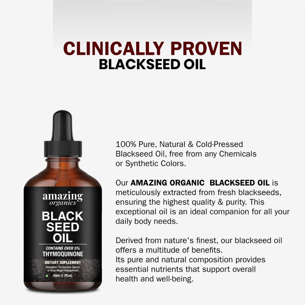 Black Seed Oil - 50ml (1.7fl.oz) - amazing organics