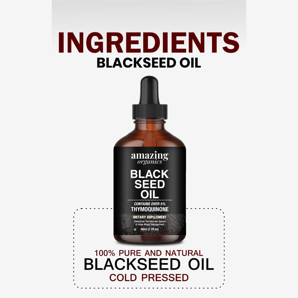 Black Seed Oil - 50ml (1.7fl.oz) - amazing organics