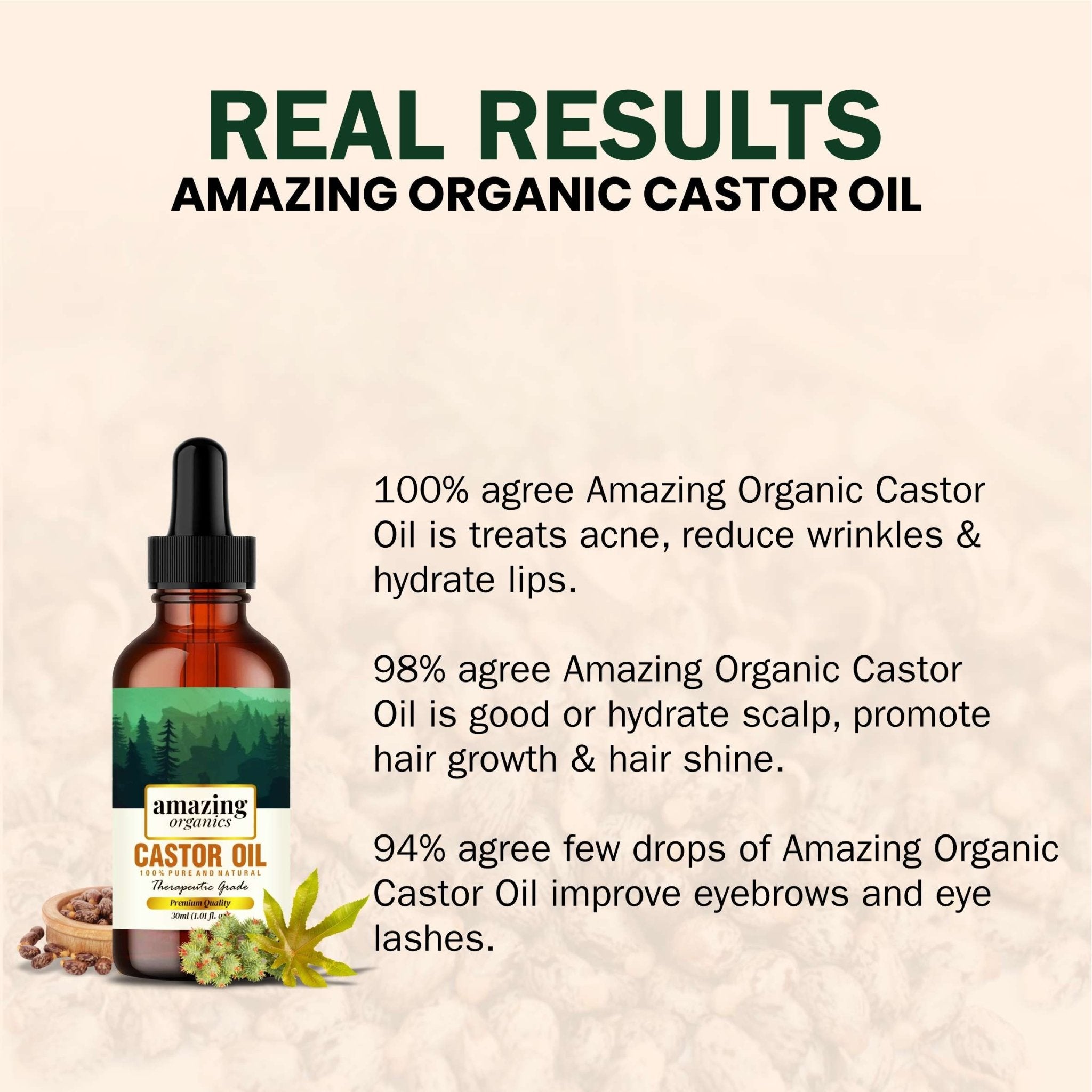 Castor Oil Cold Pressed - amazing organics