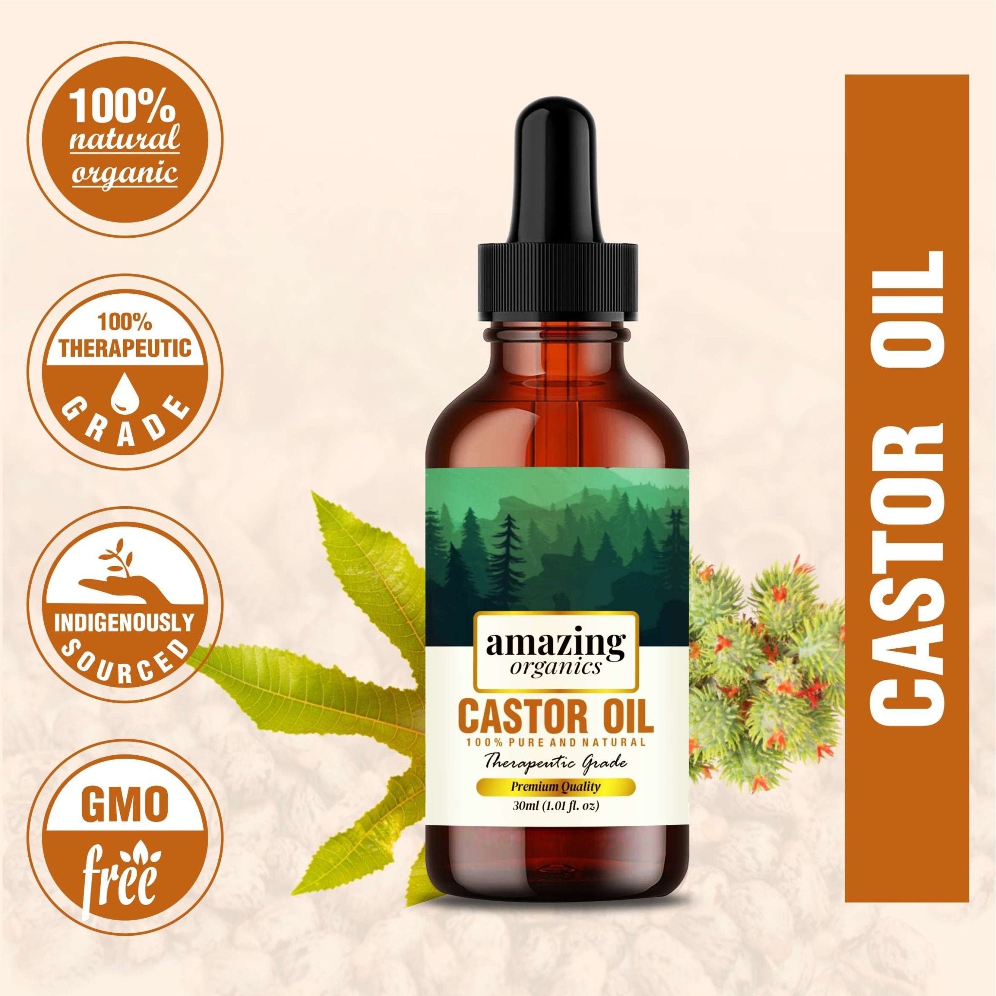 Castor Oil Cold Pressed - amazing organics