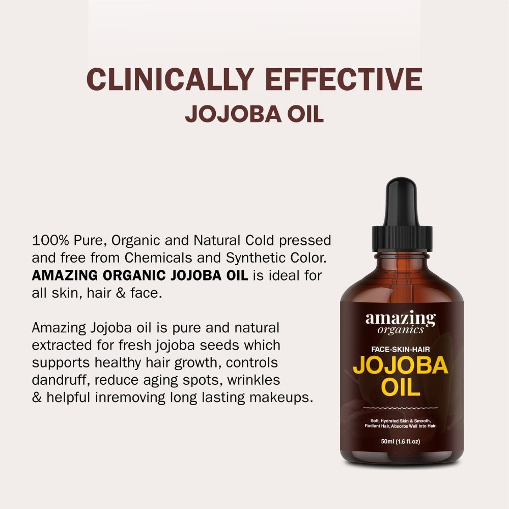 Jojoba Oil - 50ml (1.6fl.oz) - amazing organics