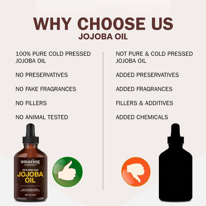 Jojoba Oil - 50ml (1.6fl.oz) - amazing organics