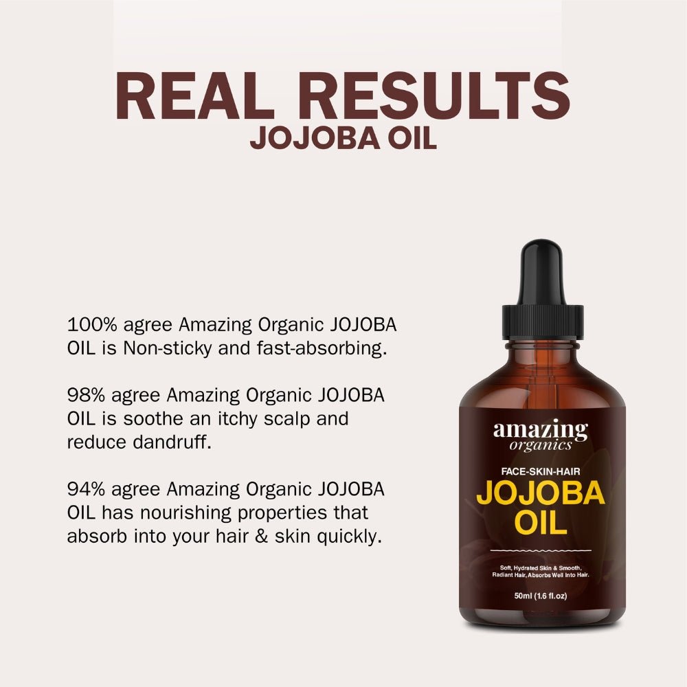 Jojoba Oil - 50ml (1.6fl.oz) - amazing organics