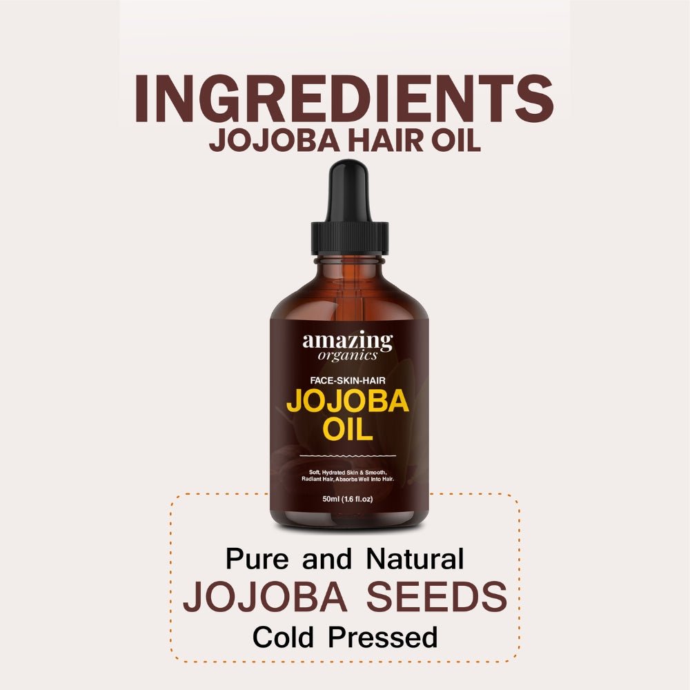 Jojoba Oil - 50ml (1.6fl.oz) - amazing organics