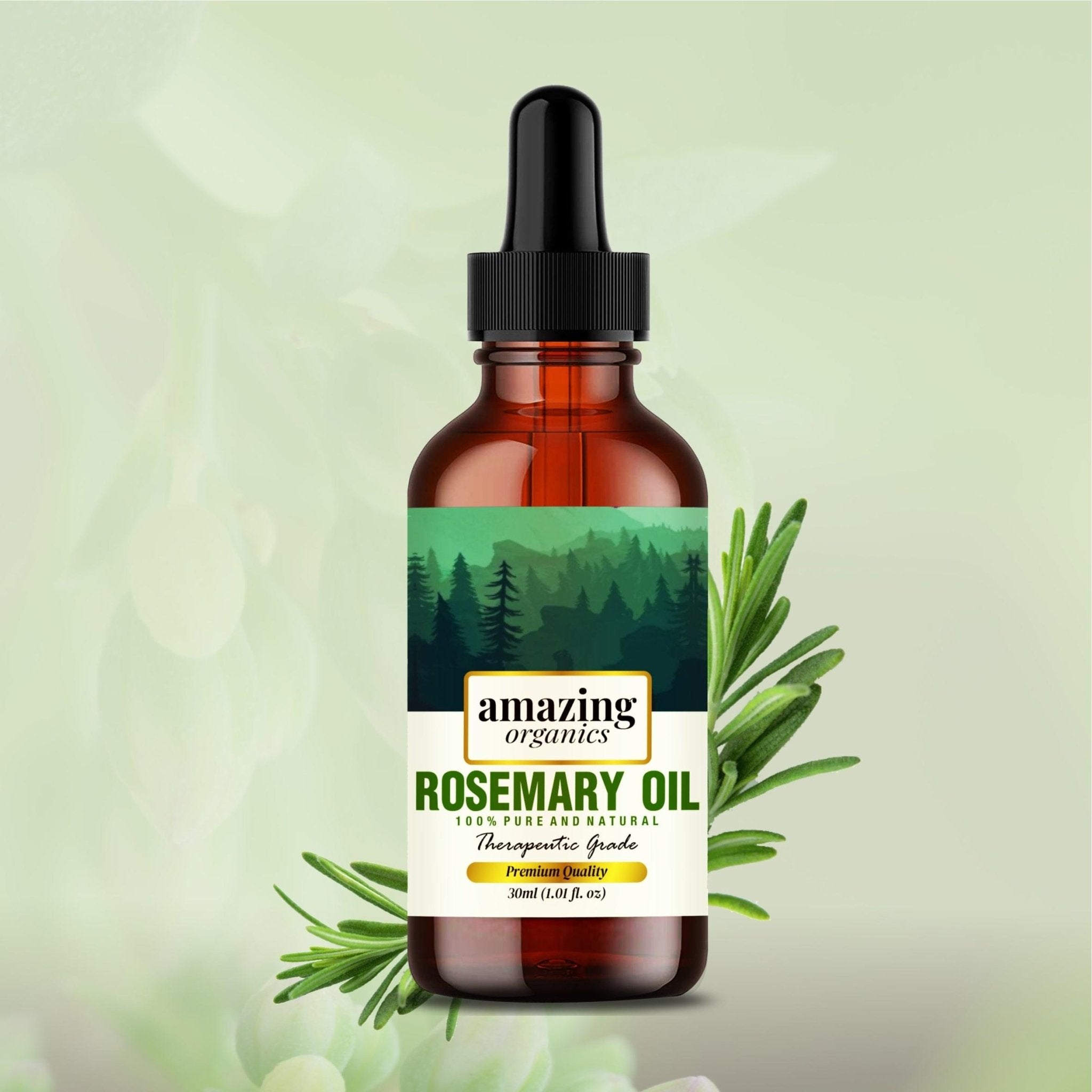 Rosemary Oil - Pure & Natural for Hair Growth - amazing organics