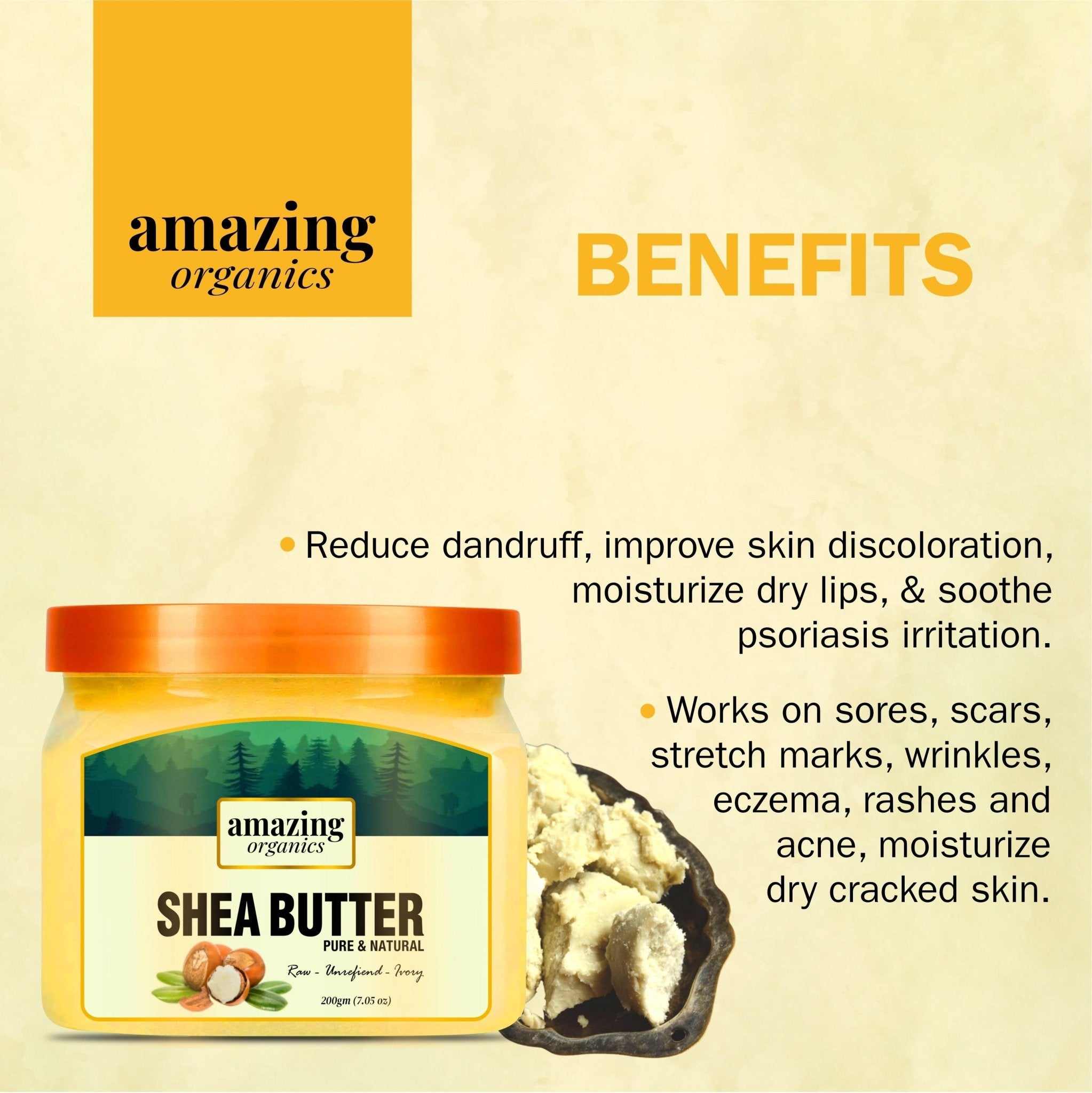 Shea Butter Raw Organic & Unrefined - amazing organics