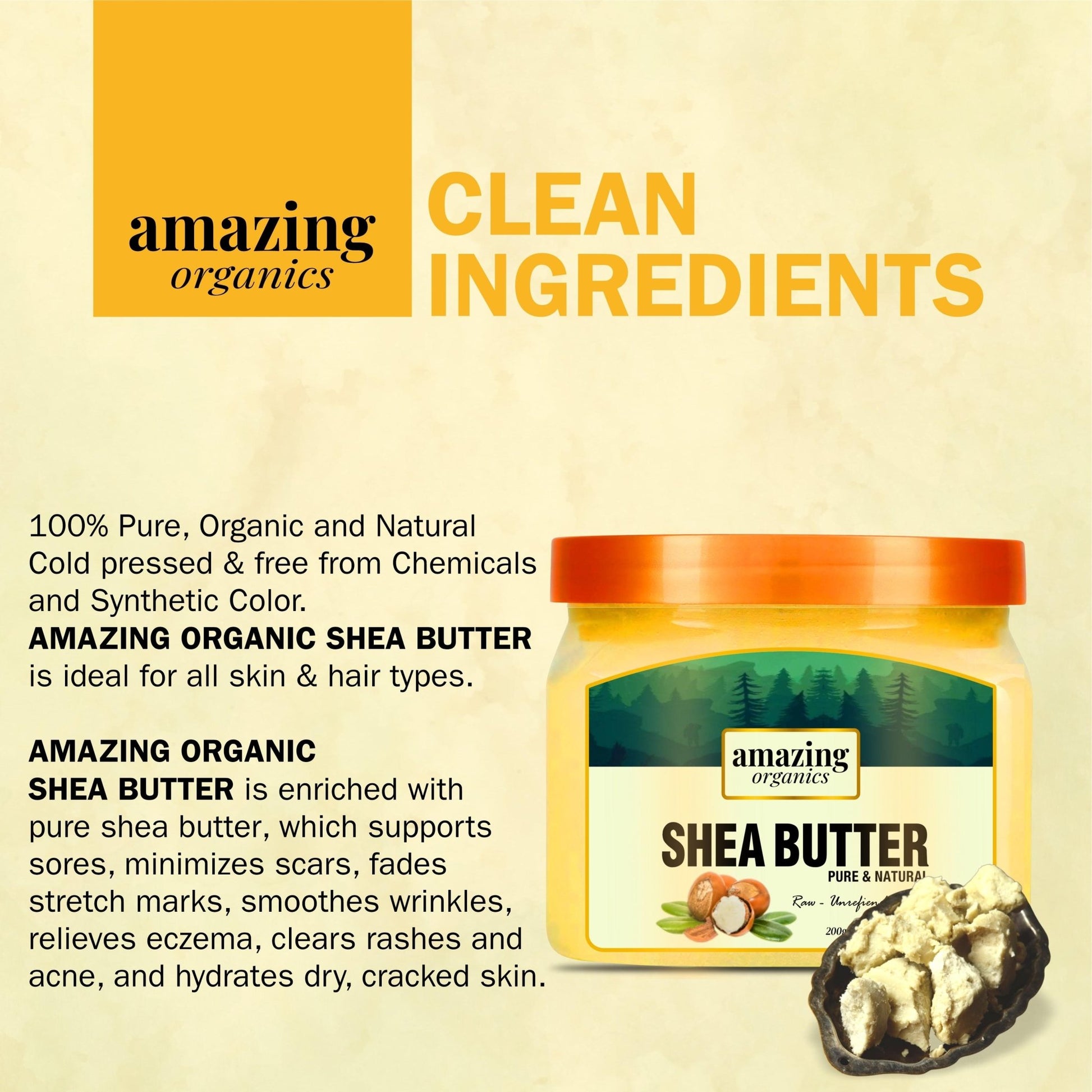 Shea Butter Raw Organic & Unrefined - amazing organics